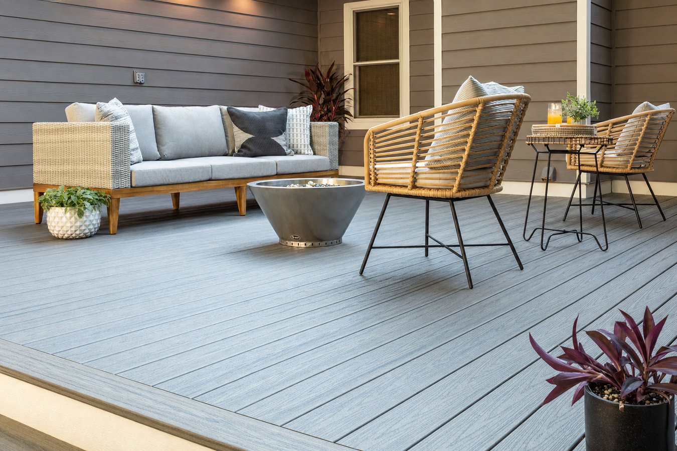 Trex deck installation